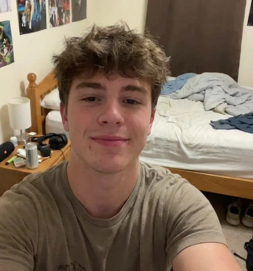 Original selfie before AI dating photo enhancement